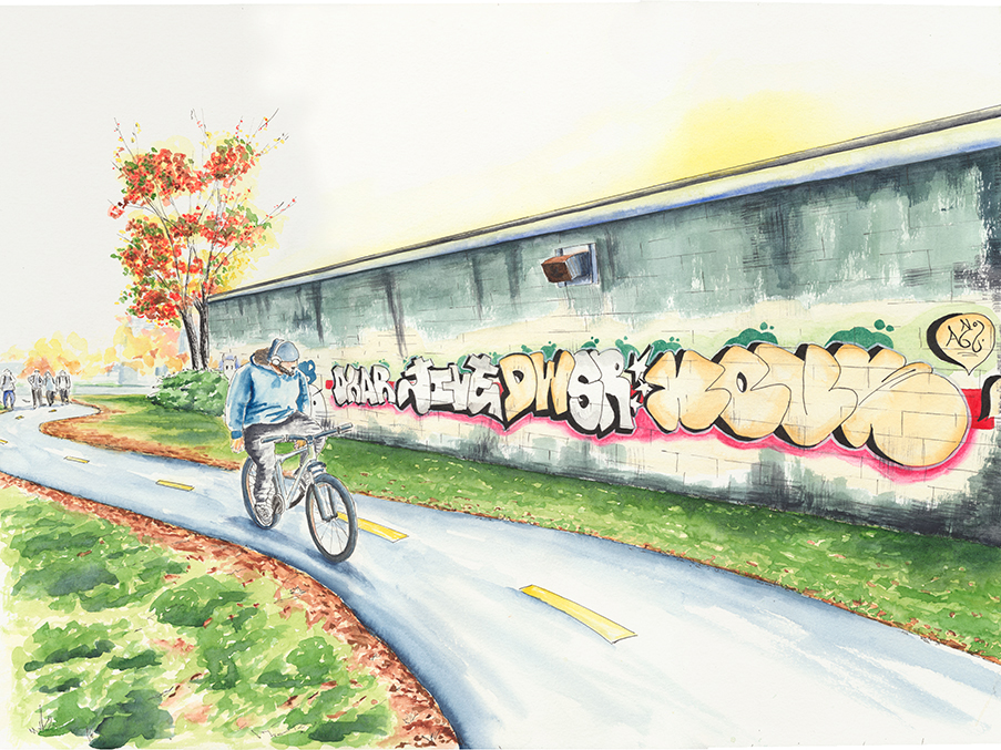 Biking Along Thumbnail Placeholder